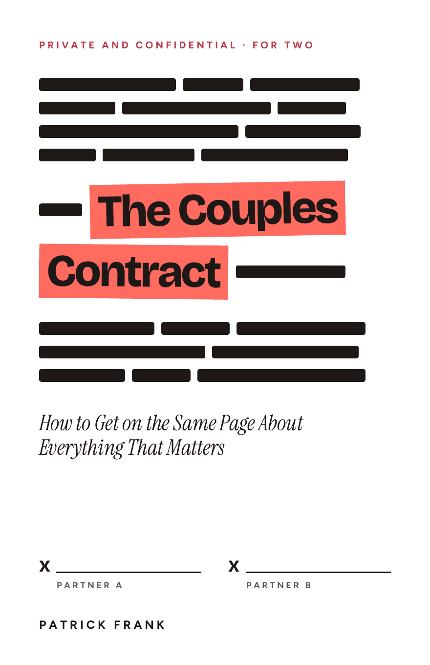 The cover of The Couples Contract, the book by Patrick Frank